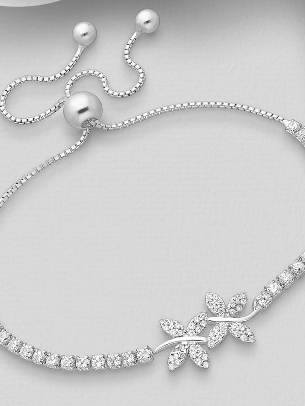 Sterling Silver Butterfly Bracelet