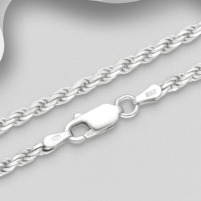 Sterling Silver Rope Chain