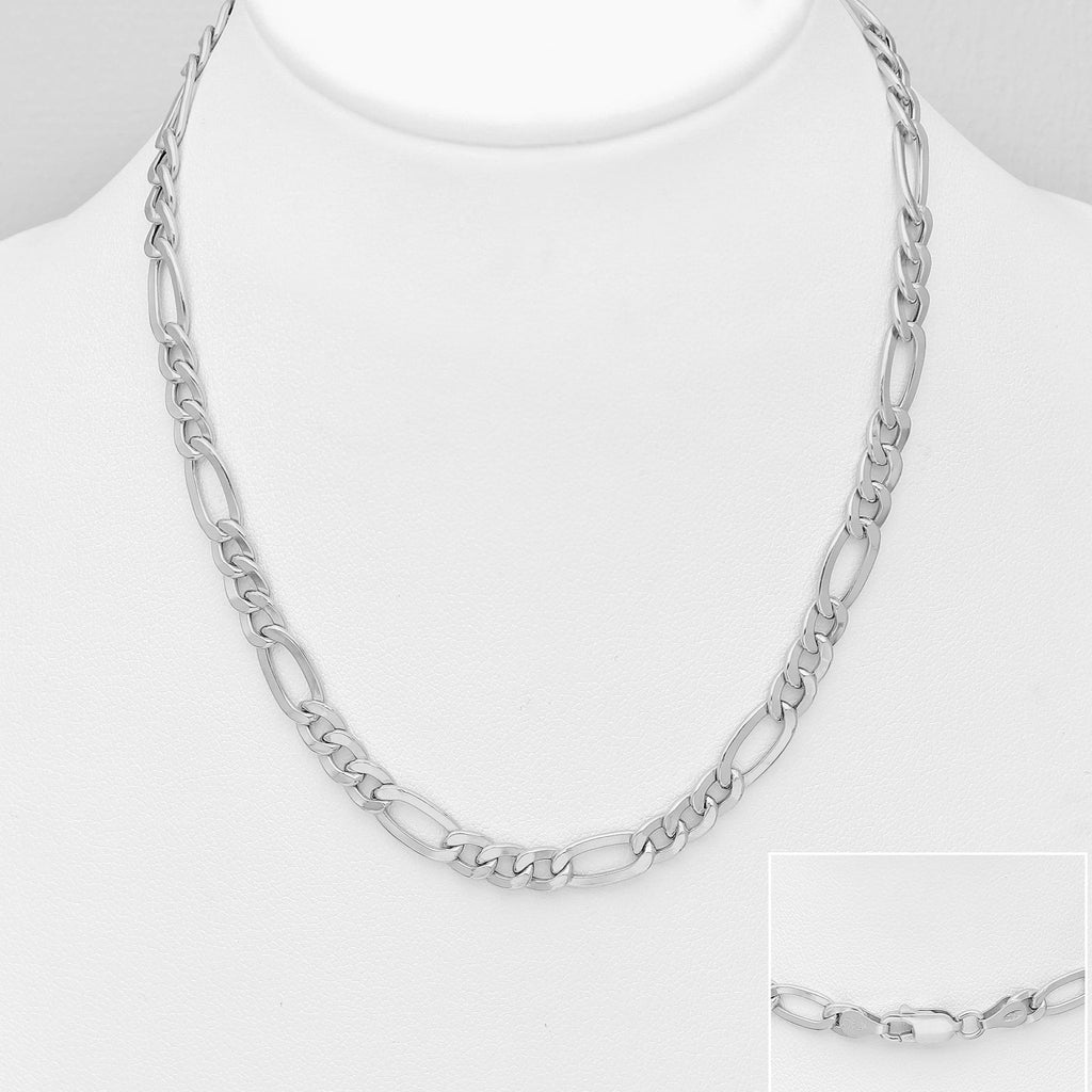 Sterling Silver Figaro Chain