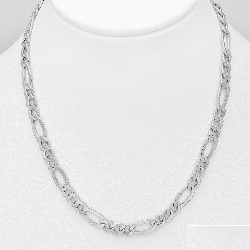 Sterling Silver Figaro Chain