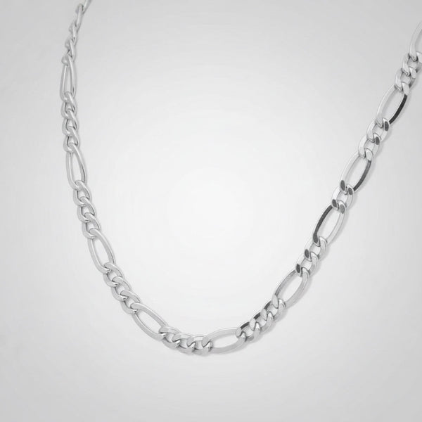 Sterling Silver Figaro Chain
