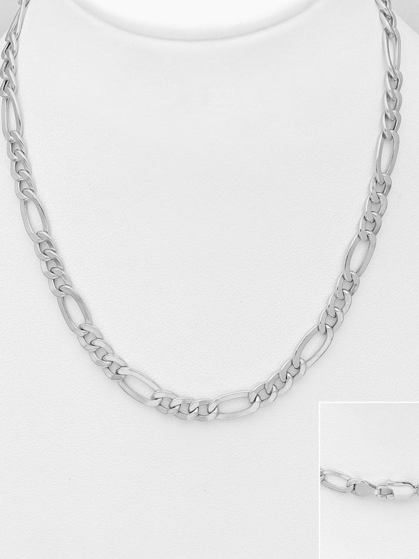 Sterling Silver Figaro Chain