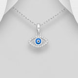 Sterling Silver All-seeing Eye Pendant Necklace