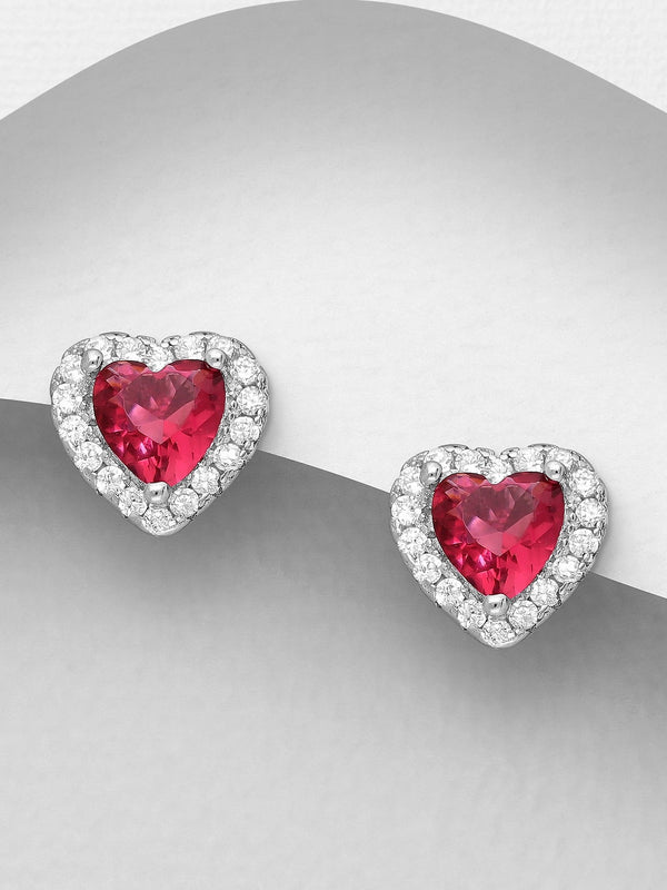 Sparkling Heart Earrings