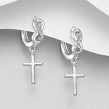 Cross & Infinity Hoop Earrings