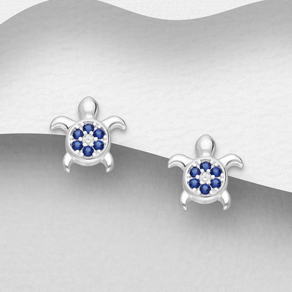 Sparkling Turtle Earrings