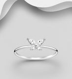 Sterling Silver Butterfly Ring