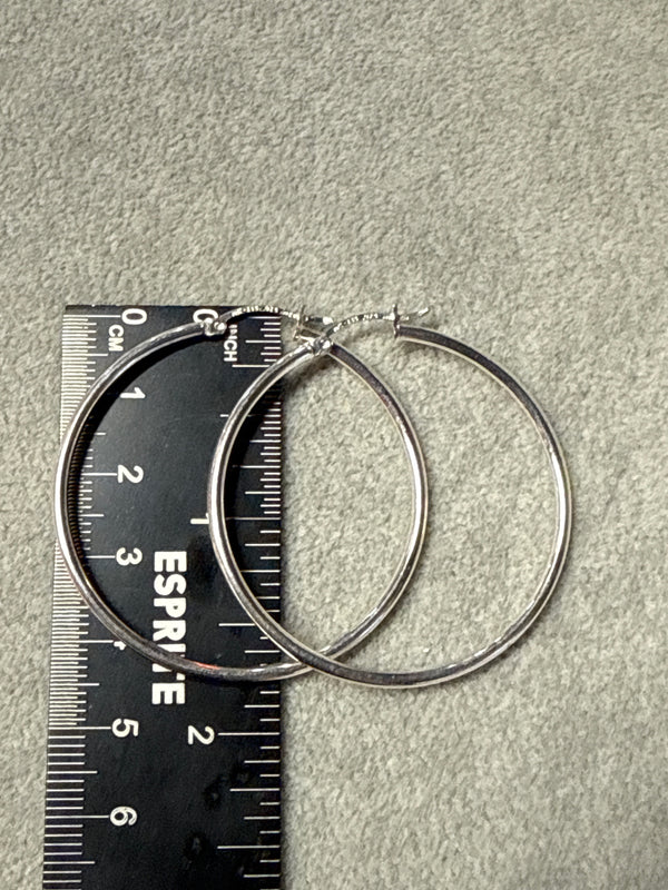 Sterling Silver Hoops Earrings