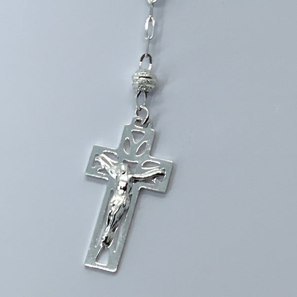 Sterling Silver Rosary Bracelet
