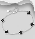 925 Sterling Silver Clover Bracelet