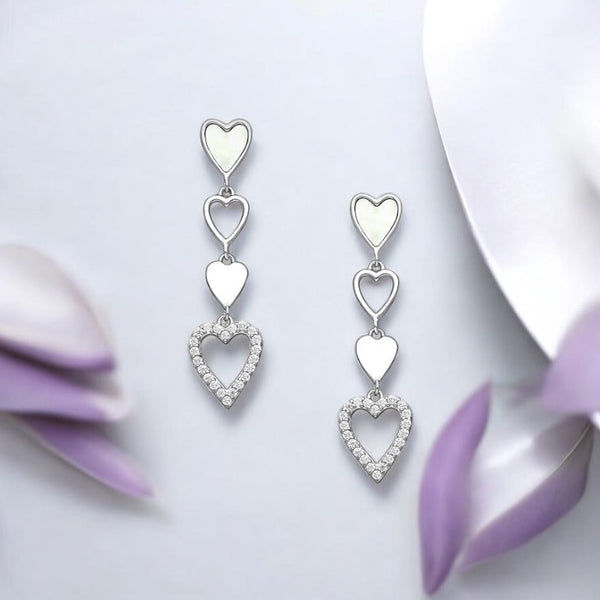 Sparkling Heart Earrings