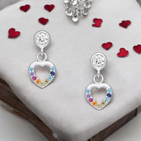 Colorful Heart Earrings