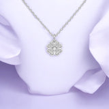 Sparkling Clover Pendant Necklace