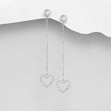 Sterling Silver Heart Earrings