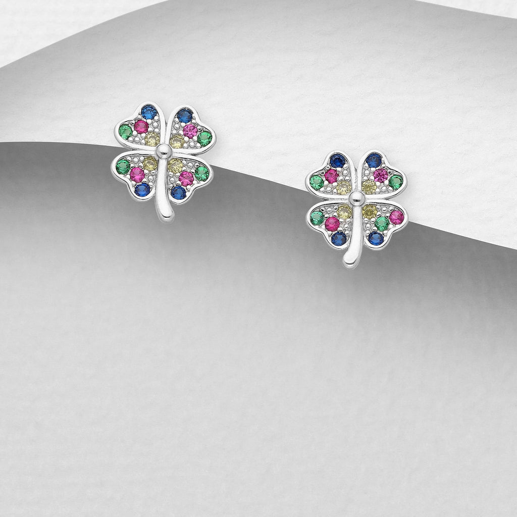 Colorful Clover Earrings