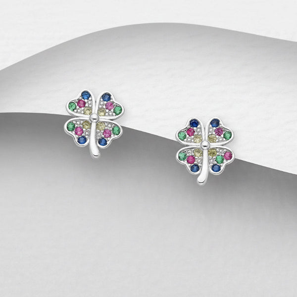 Colorful Clover Earrings