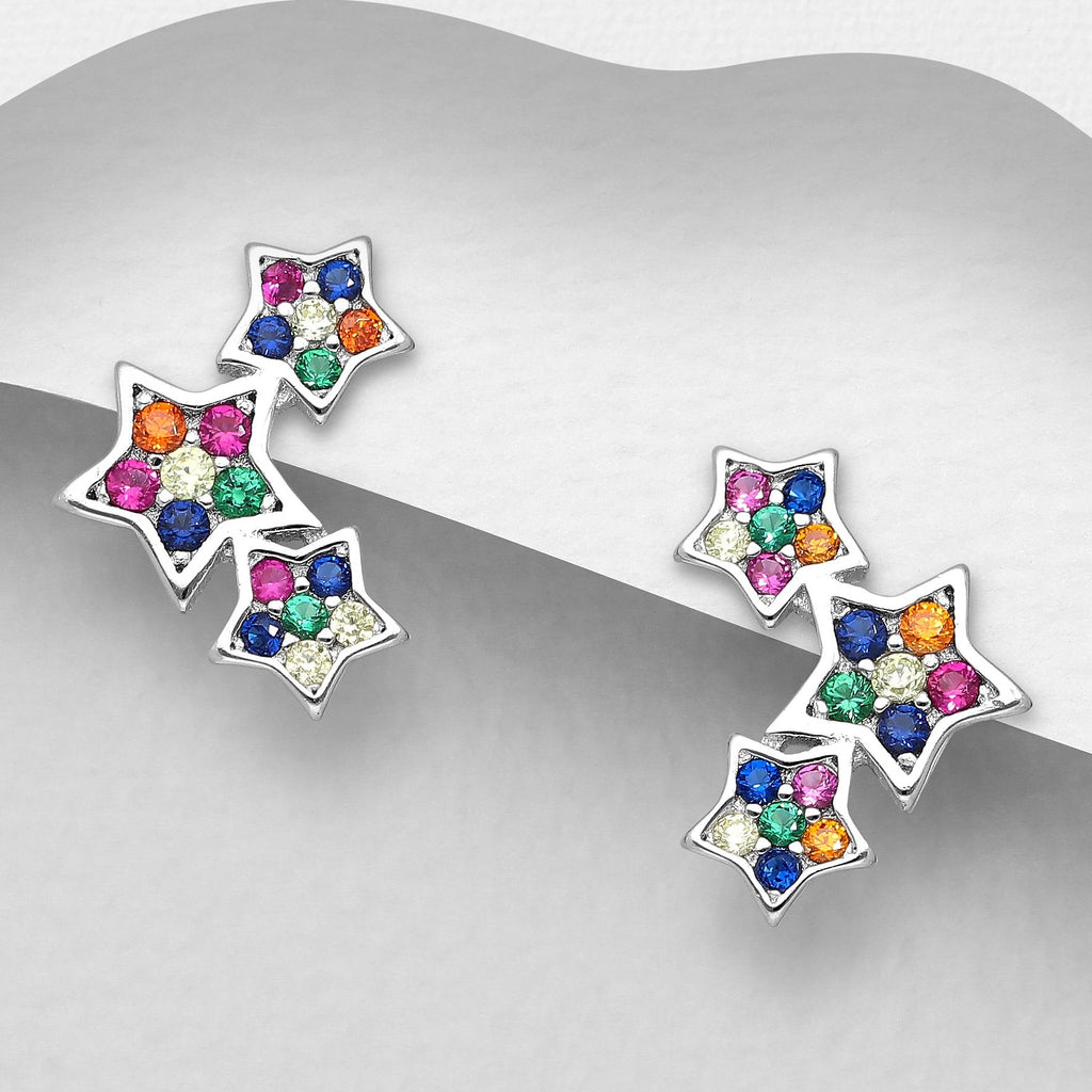 Colorful Star Earrings