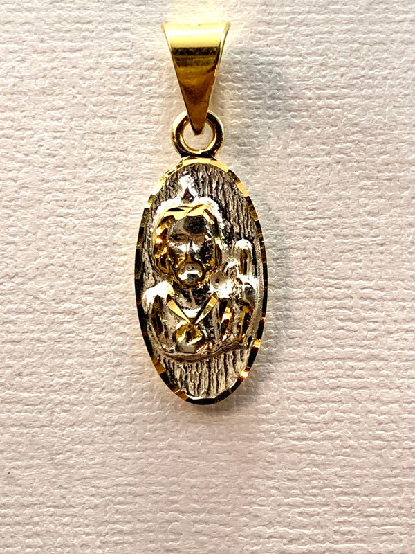 Radiant Virgin Mary & St. Jude Pendant