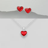 Fine Austrian Crystal Heart Jewelry Set