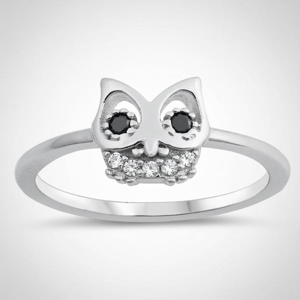 Sterling Silver Owl Ring