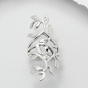 Sterling Silver Leaf Ring