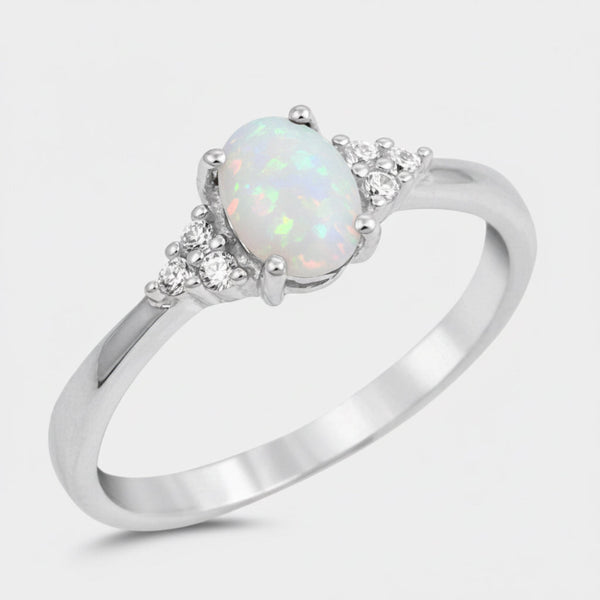 Sterling Silver Halo Ring