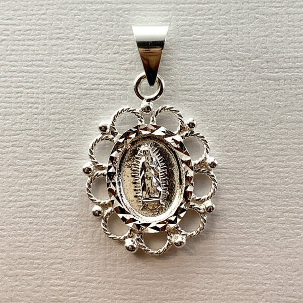 Sparkling Virgin Mary Pendant