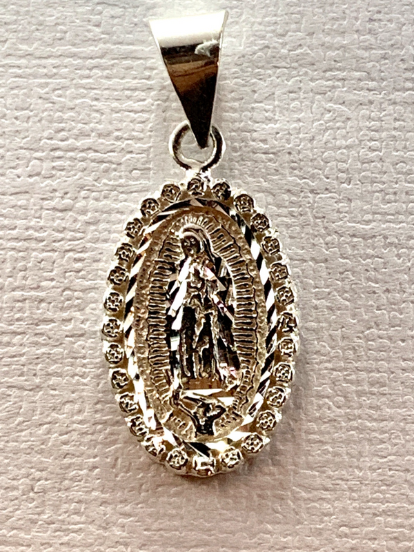 Sparkling Virgin Mary Pendant