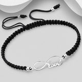 Sterling Silver Infinity Thread Bracelet