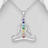 Sterling Silver Chakra Pendant Necklace