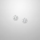 Clear Round Sterling Silver Clear Round