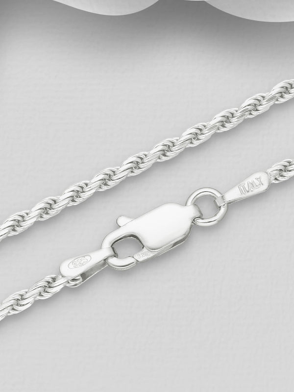 Sterling Silver Rope Chain