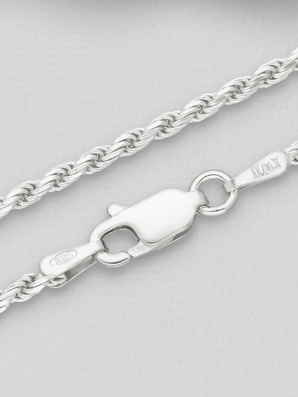Sterling Silver Rope Chain