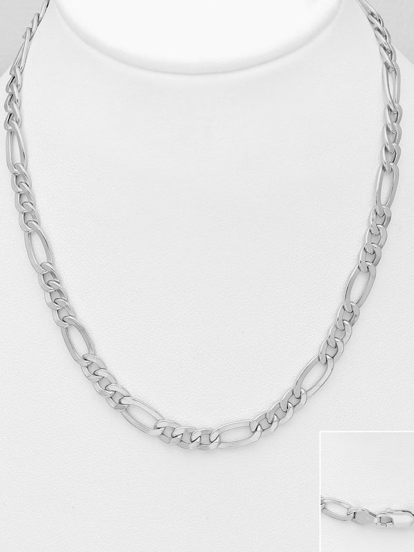 Sterling Silver Figaro Chain