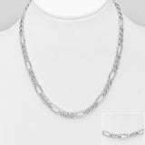 Sterling Silver Figaro Chain