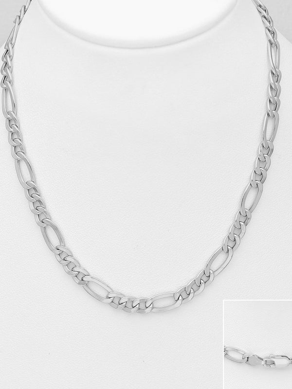 Sterling Silver Figaro Chain
