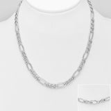 Sterling Silver Figaro Chain