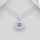 Sterling Silver All-seeing Eye Pendant Necklace
