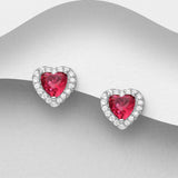 Sparkling Heart Earrings