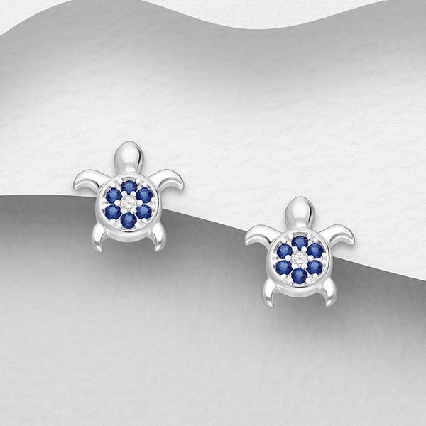 Sparkling Turtle Earrings