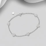 Sparkling Heart Bracelet