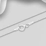 Sparkling Moon and Heart Pendant Necklace