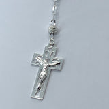 Sterling Silver Rosary Bracelet