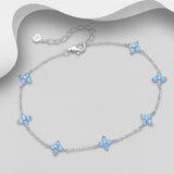 Sterling Silver Flower Bracelet