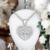 Sparkling Family Tree Pendant Necklace