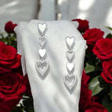Sparkling Heart Earrings