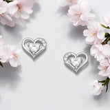 Sparkling Heart Earrings