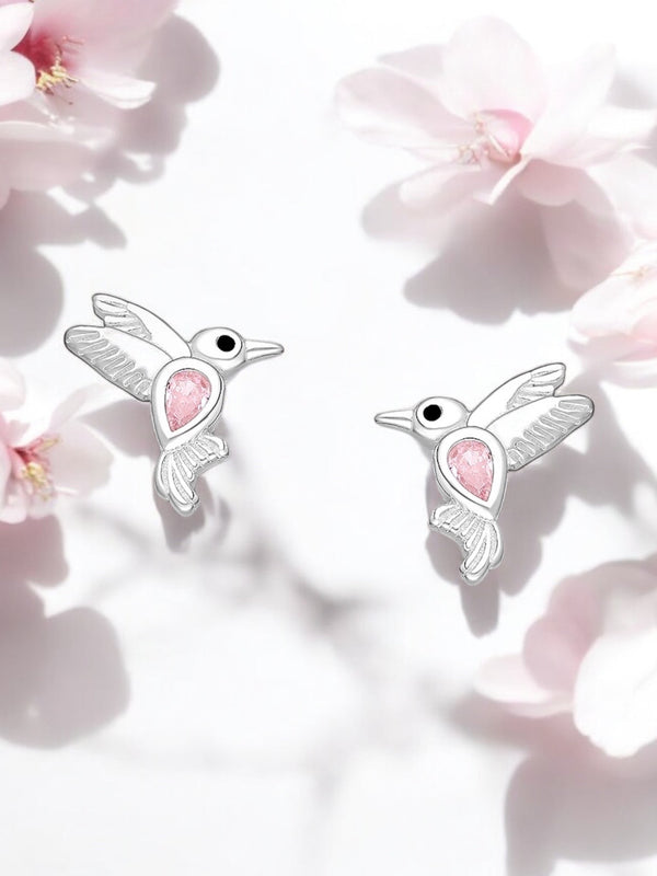 Silver Bird Earrings