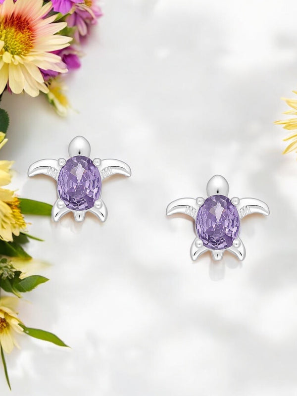 Sparkle Turtle Earrings