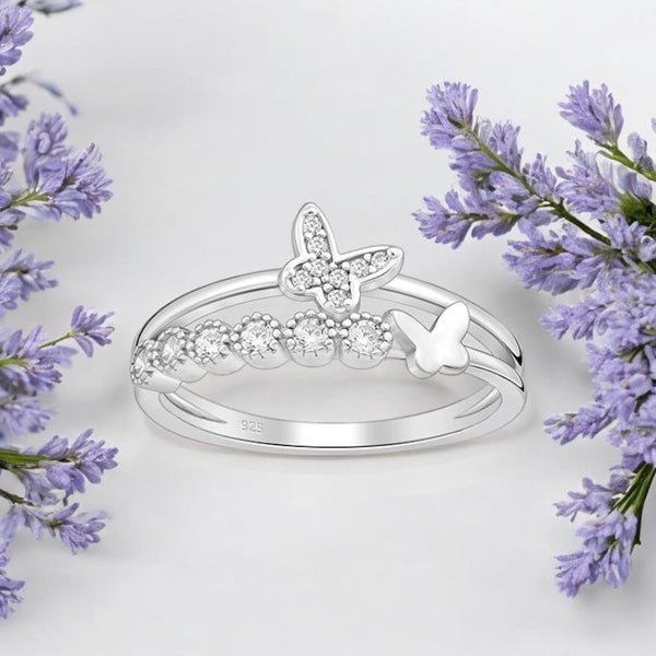 Sterling Silver Butterfly Ring